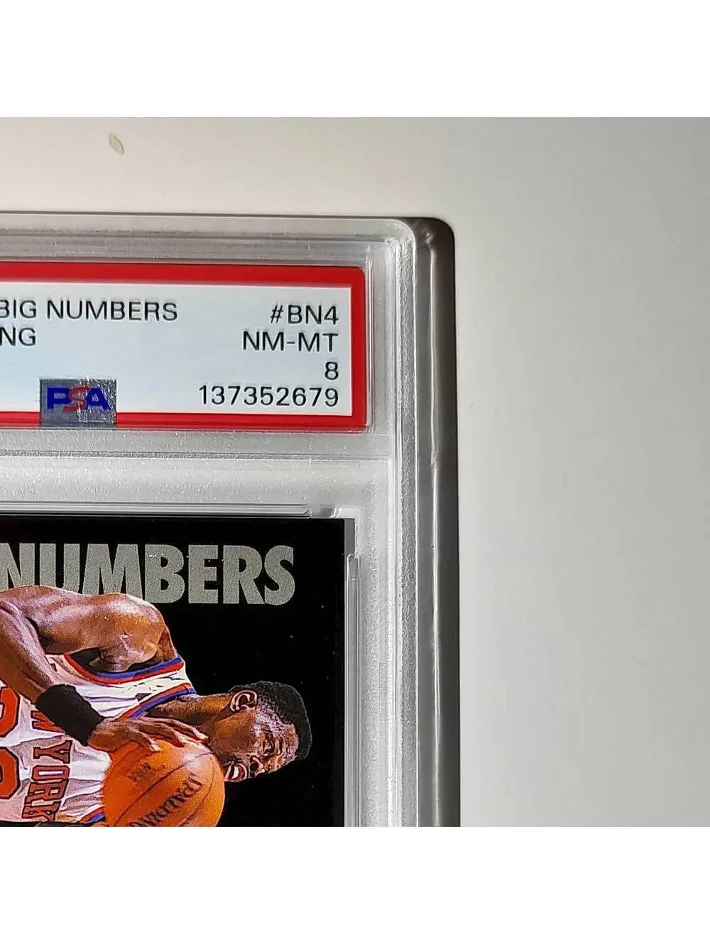 Patrick Ewing 1994 NBA Hoops Big Numbers #BN4 Rainbow PSA 8 NM-MT